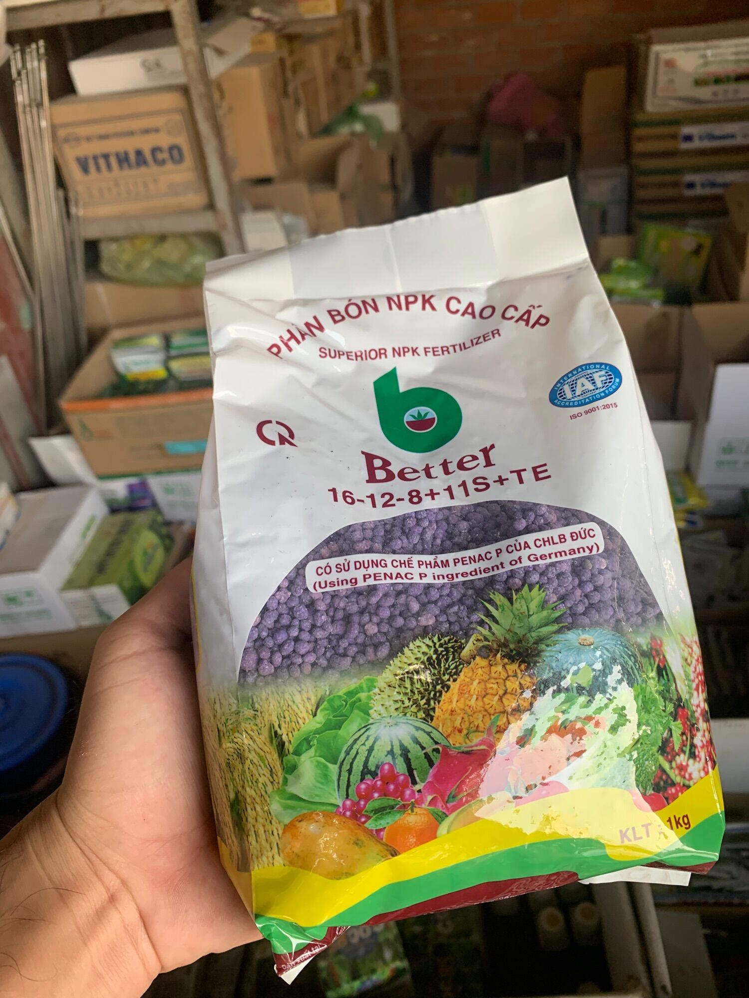 Phân NPK Cao Cấp Better 16-12-8+11s+TE gói 1kg