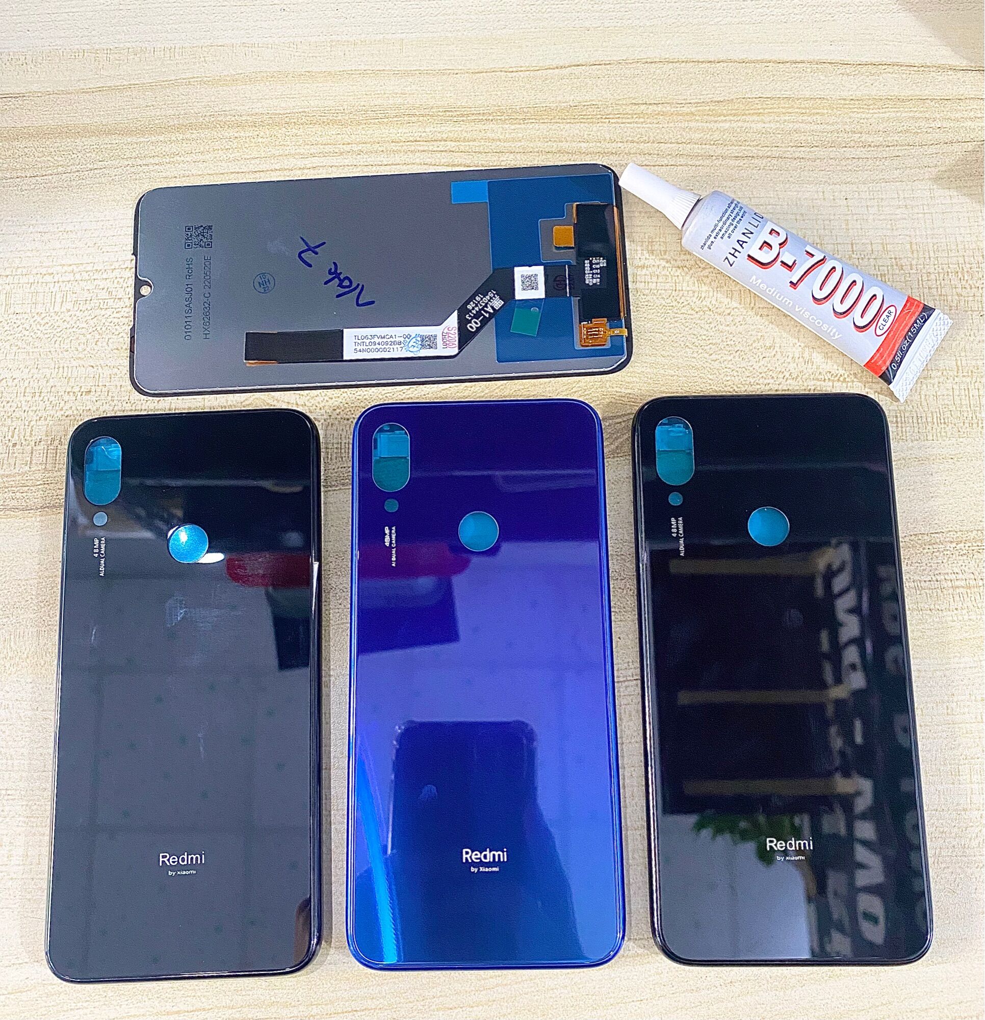 Combo màn hình + bộ vỏ sườn xiaomi redmi note 7 zin hàng cao cấp