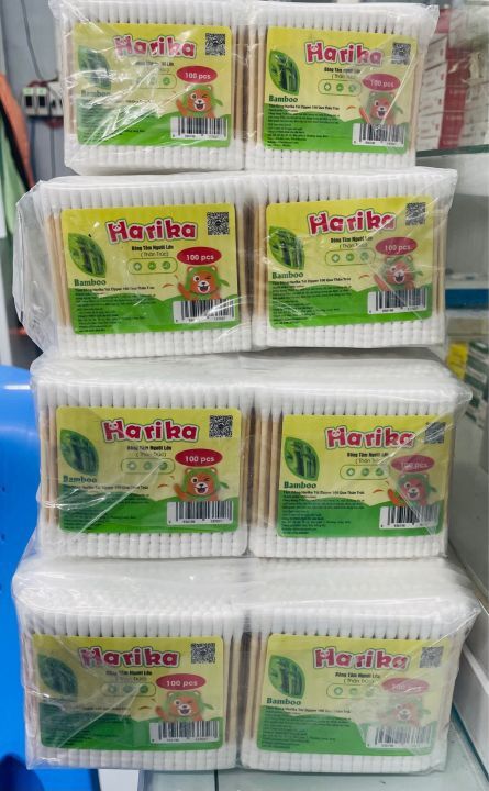 Tăm Bông Thân Trúc Harica - gói 100que