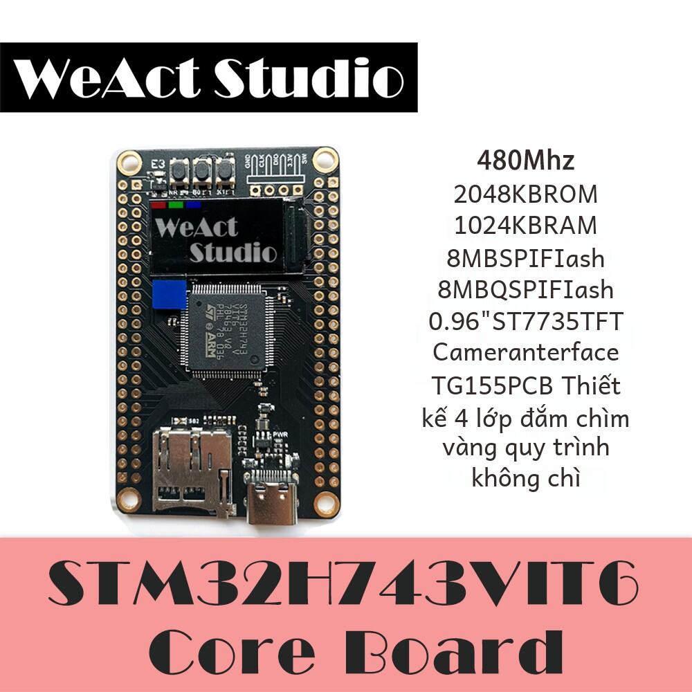 Weact Studio Stm32h743vit6 Stm32h7 Ban Phát Triển Core Ban Cho Thị Trường Linh Kiện Điện Tử