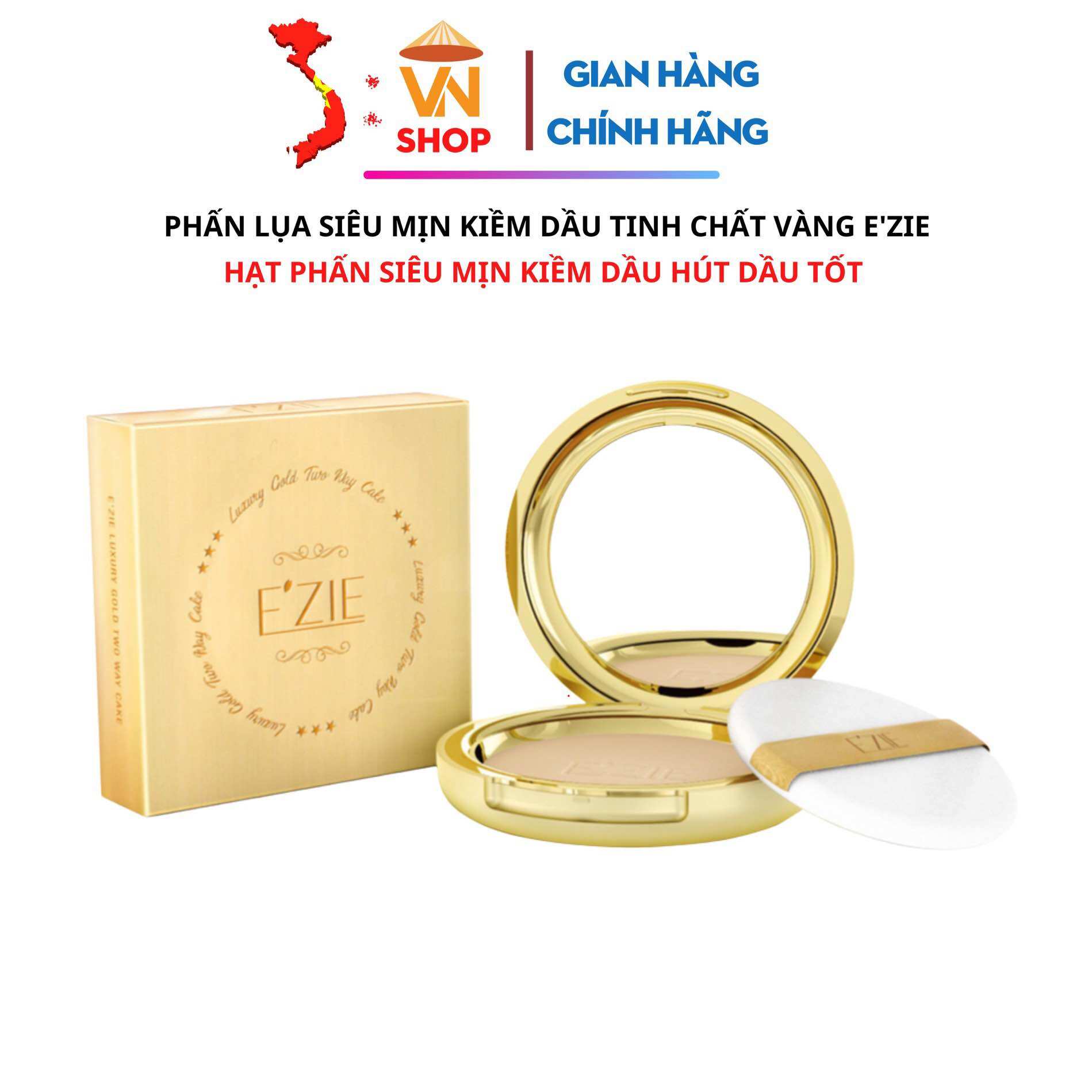 Phấn ezie phấn phủ ezie phấn lụa ezie siêu mỏng mịn