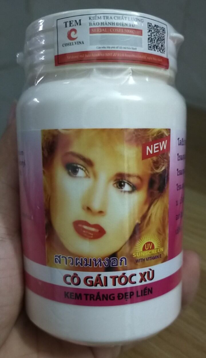 Kem trắng da Cô gái tóc xù hủ 250g