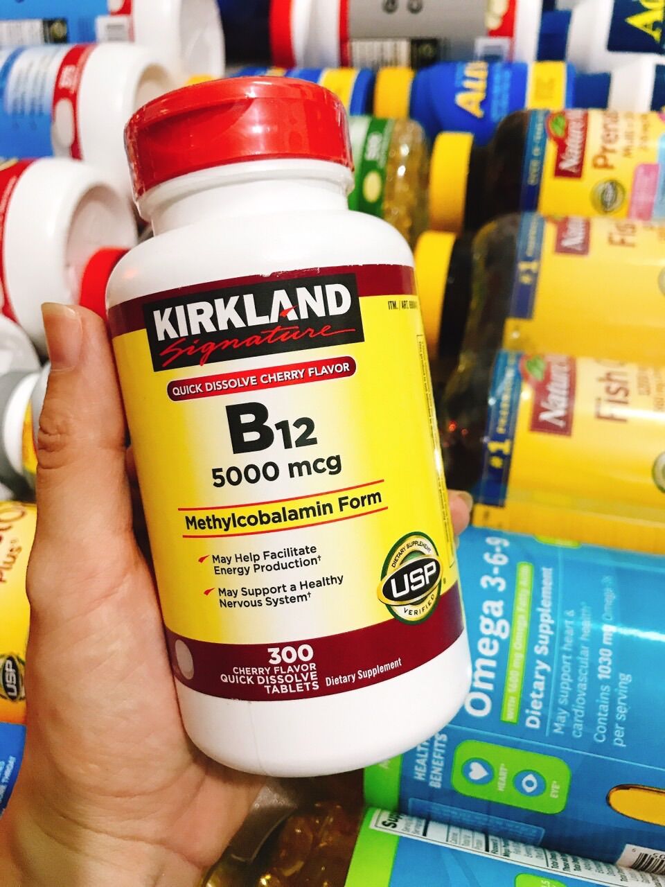 Vitamin b12 kirkland 300 viên mỹ