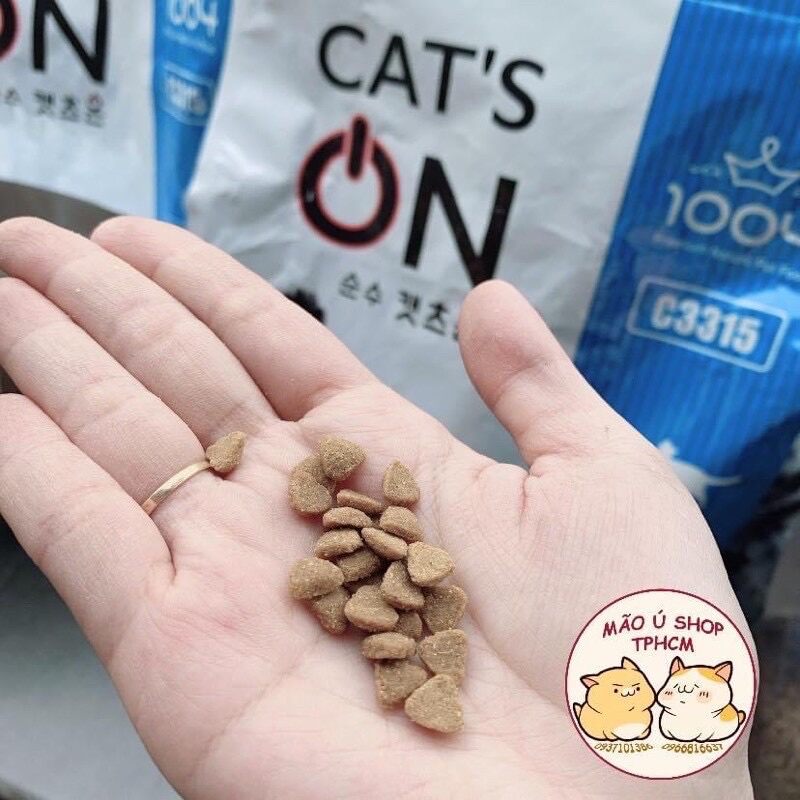 (BAO 1KG) CATSON / CAT’S ON HẠT THỨC ĂN HÀN QUỐC CHO MÈO