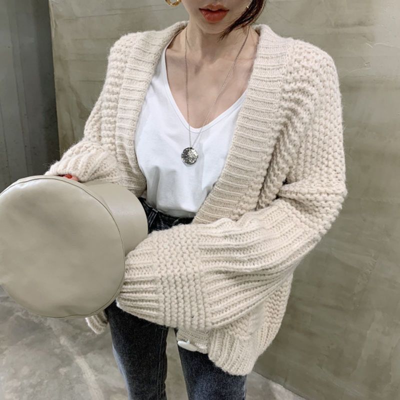Áo len cardigan dáng lửng phong cách hàn quốc