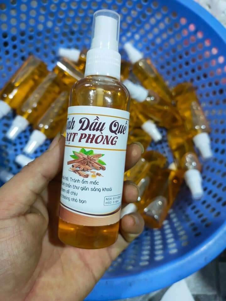 Tinh dầu quế hồi xịt phòng khử khuẩn đuổi muỗi