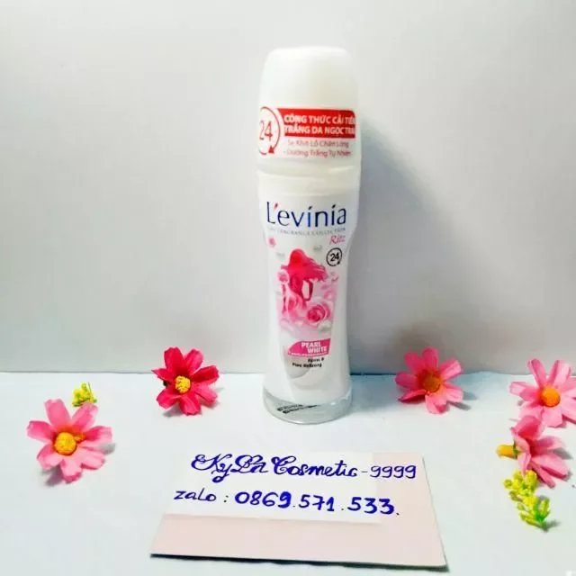 Lăn khử mùi levinia dưỡng trắng da ngọc trai