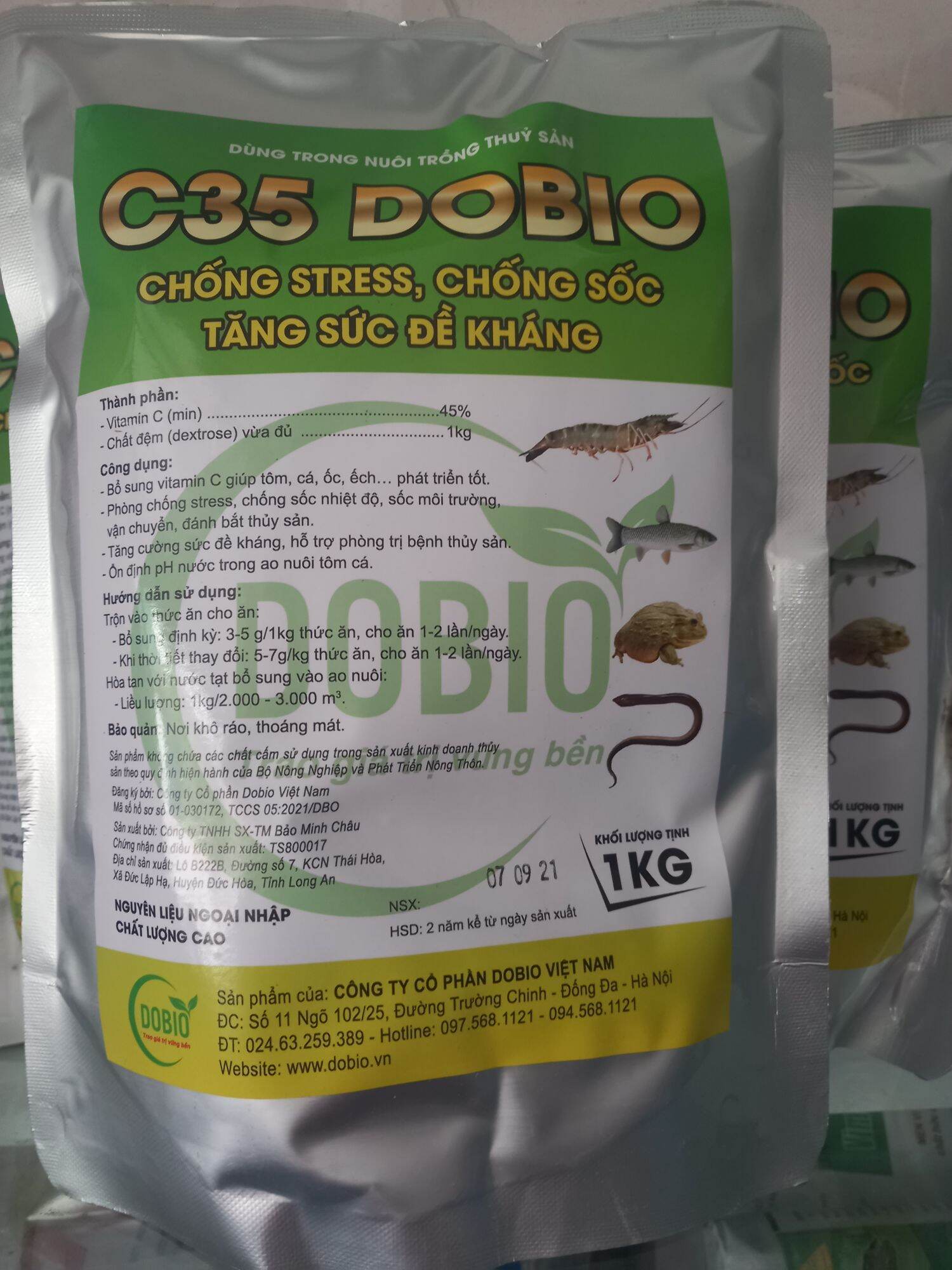 Vitamin C35 Bobio - chống stress, chống sốc, tăng sức đề kháng cho cá 1kg