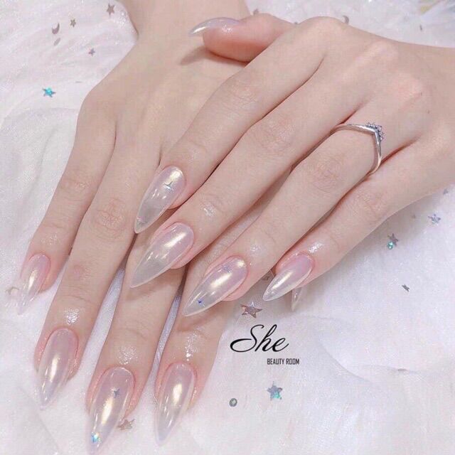 Bột tráng gương ngọc trai nail