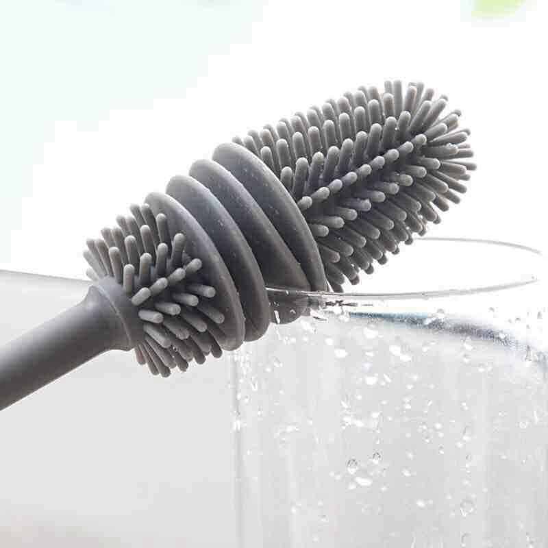Cọ rửa cốc chén, bình đa năng siêu sạch silicol