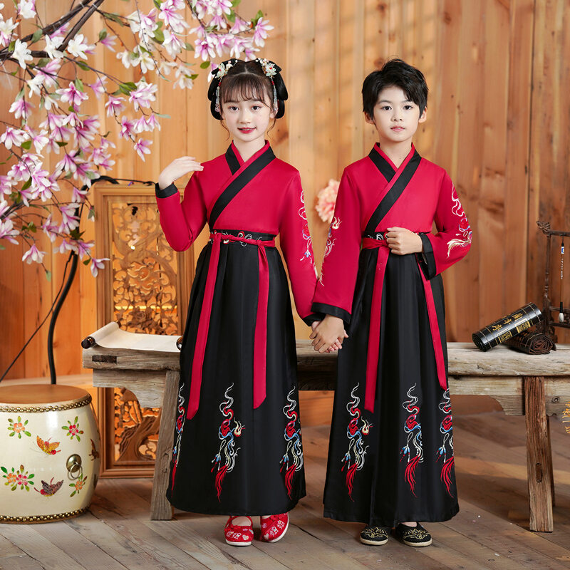 Trang Phục Biểu Diễn Truyền Thống Trung Quốc Hanfu Cho Trẻ Em Trai Và Gái Trang Phục Học Sinh Tiểu H