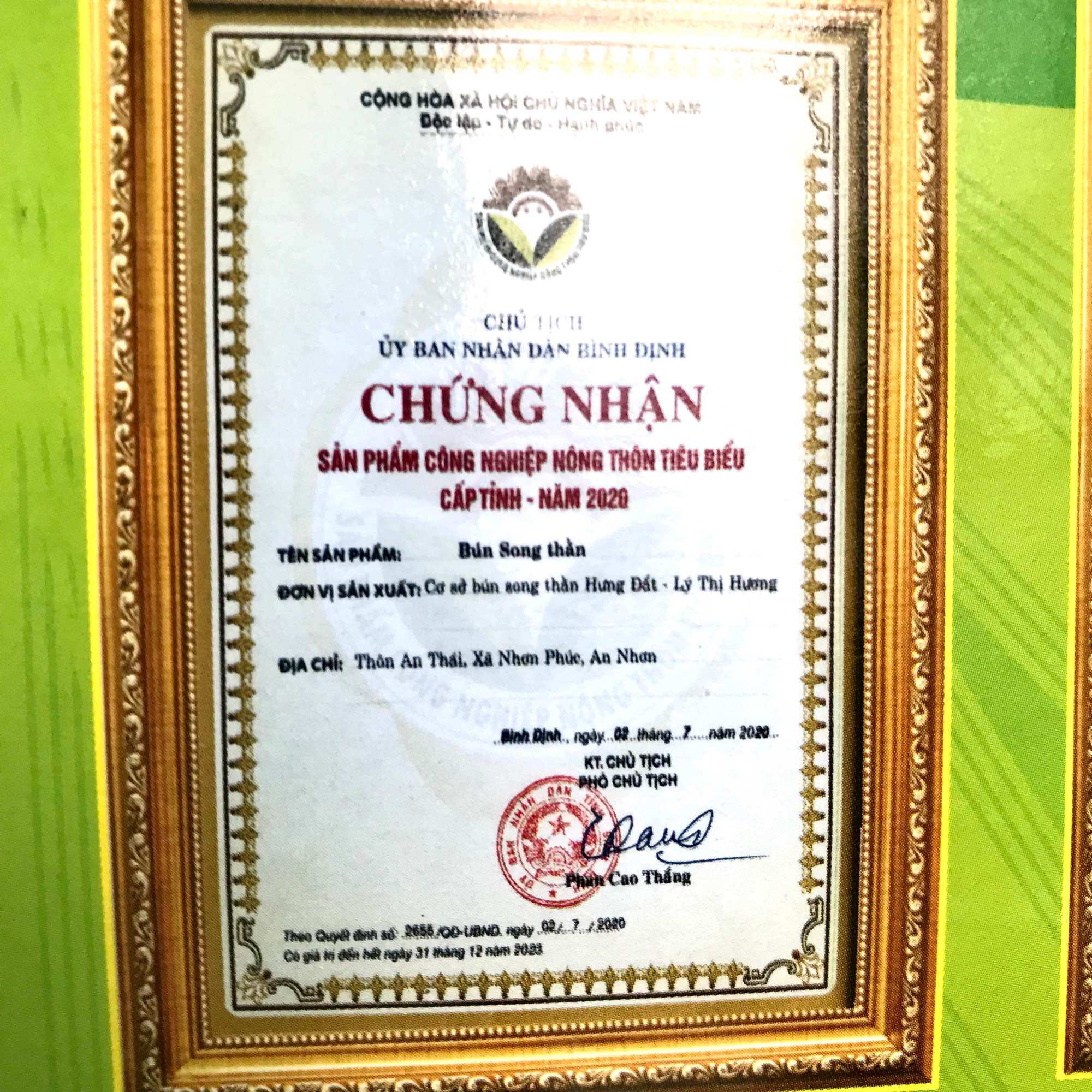 Bún song thằn hộp 450g làm từ đậu xanh nguyên chất đặc sản tiến vua xưa- BigLove