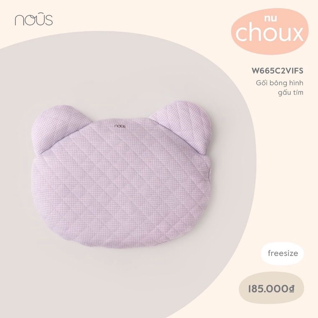 Gối bông siêu mềm cho bé NOUS