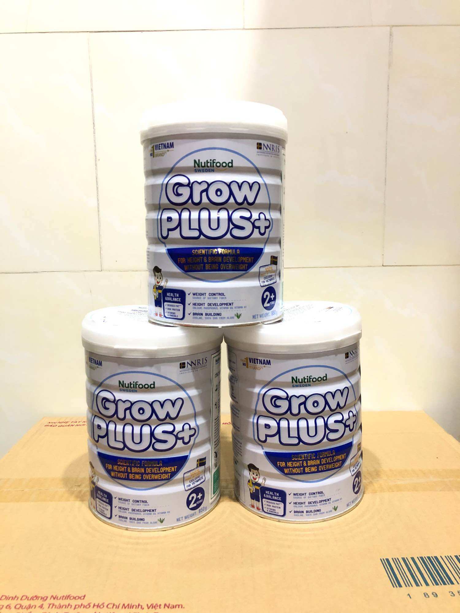 Sữa bột growplus trắng 850g