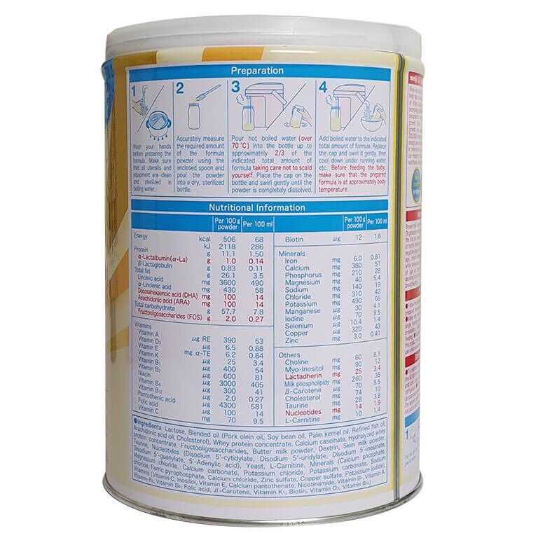 Sữa bột meiji từ 0-1 tuổi 800g