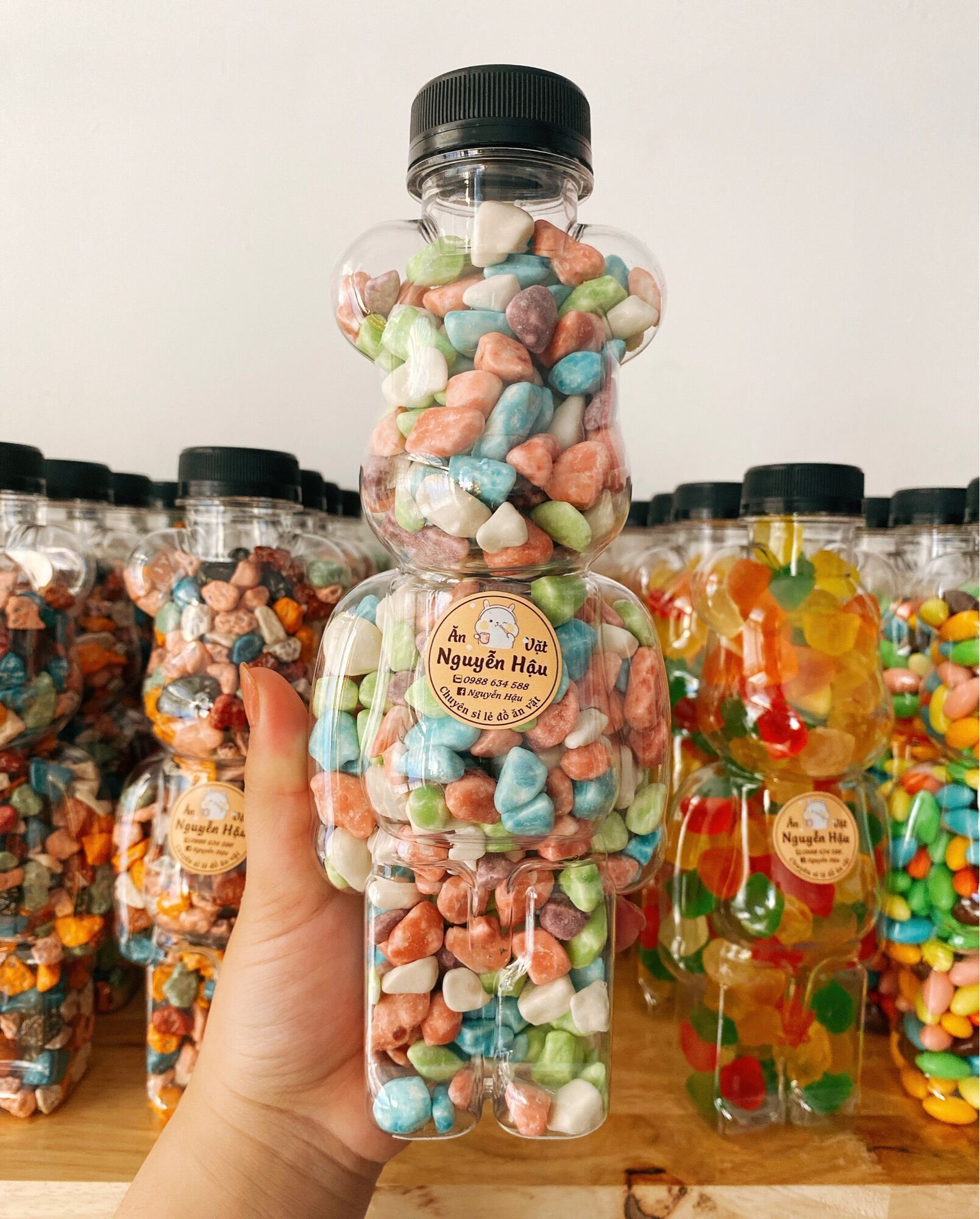Kẹo chai gấu BearBrick các loại chai 500ml
