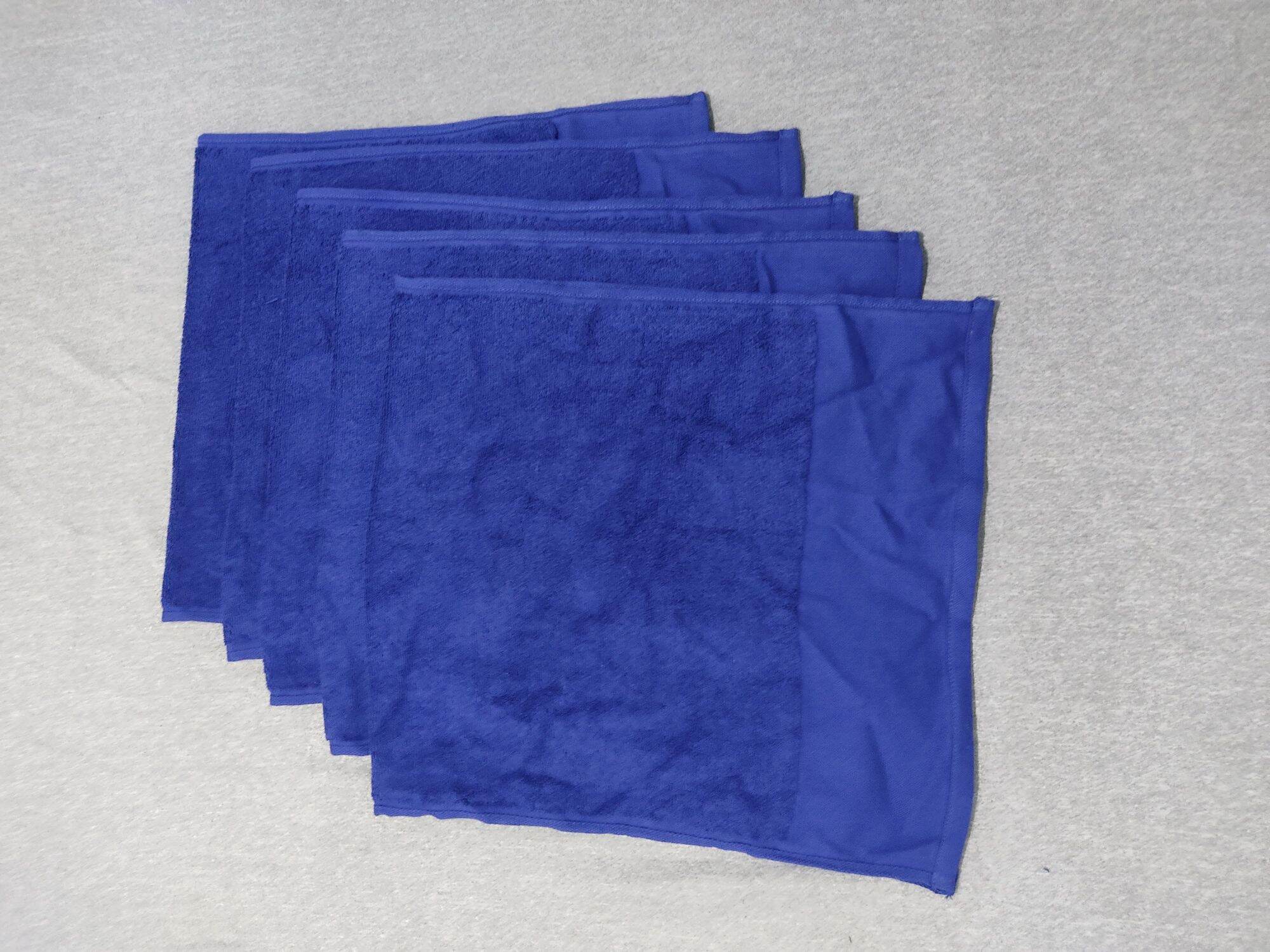 Combo of 5 Sea Blue Towels (Bath Towels)