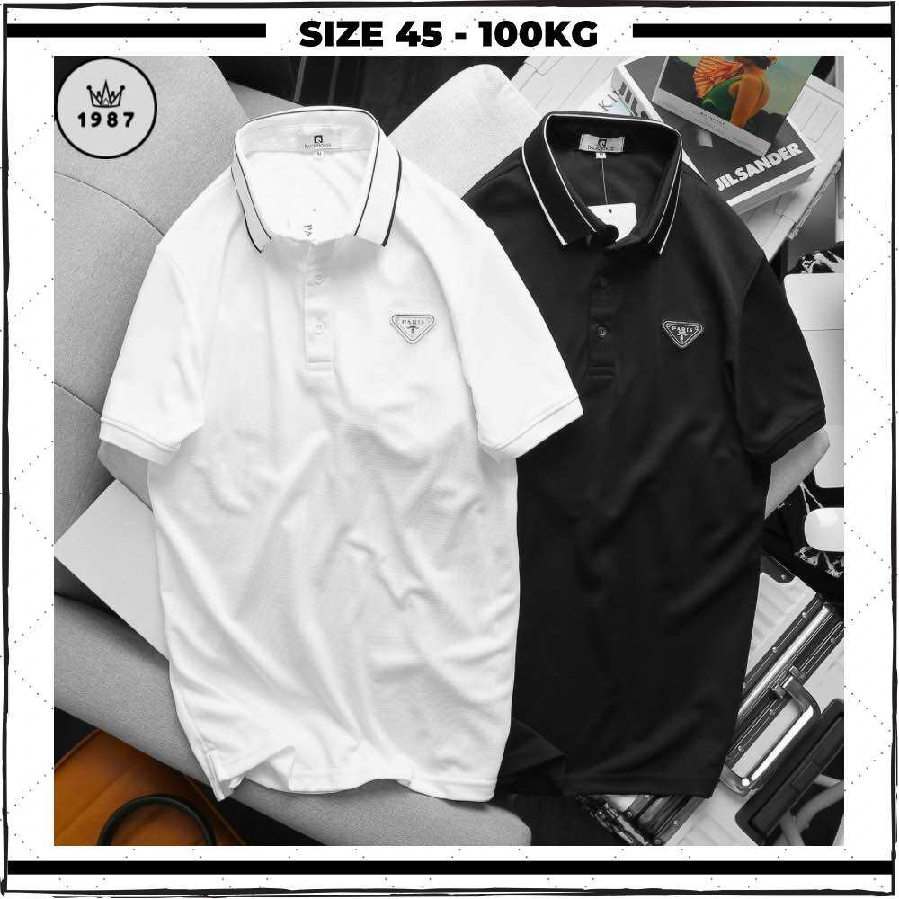 Áo polo nam big size, áo thun nam có cổ form rộng 40-95kg chất vải cotton thun lạnh kiểu dáng basic