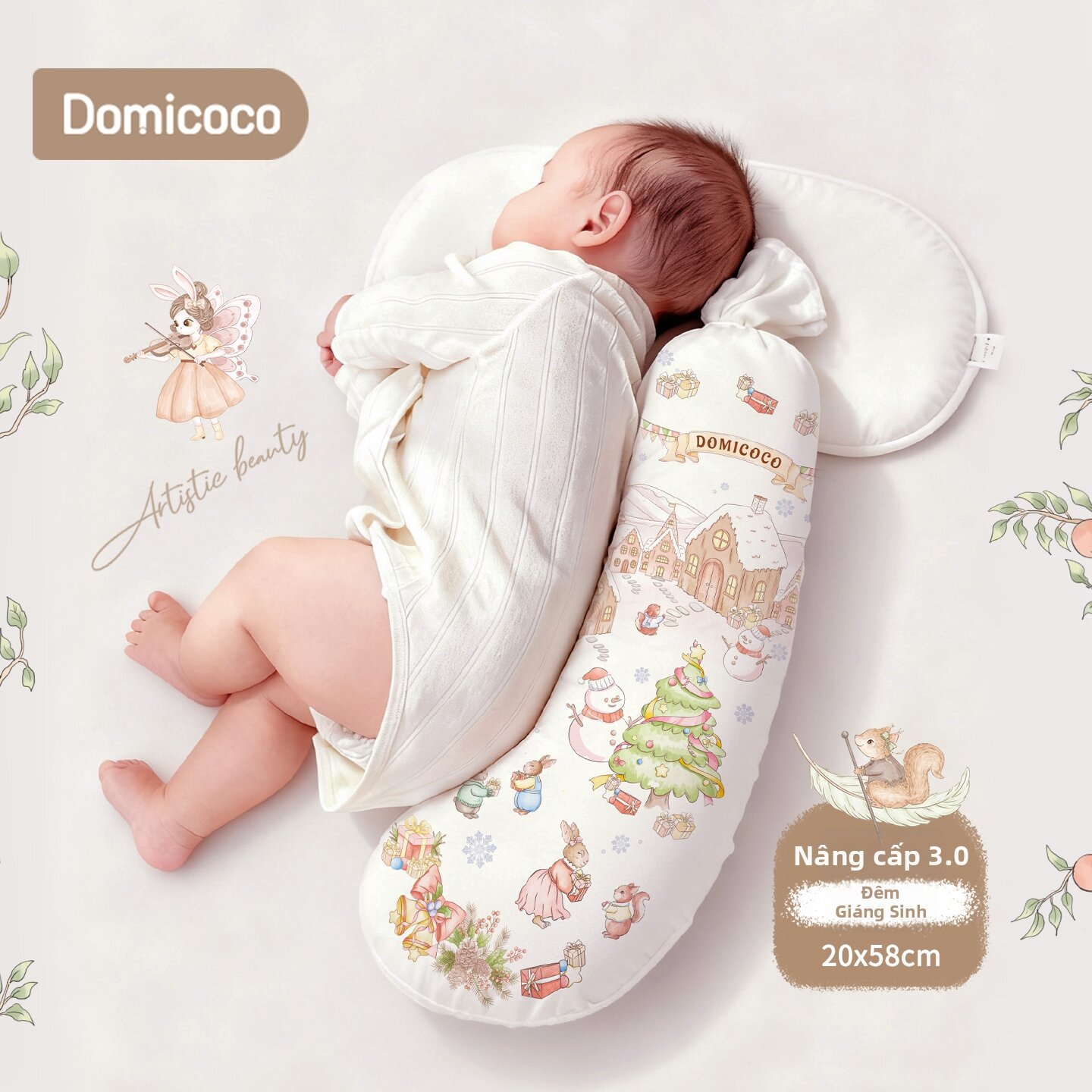 Domicoco | Gối Ngủ Thư Giãn Cho Trẻ Sơ Sinh