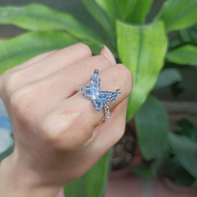 Nhẫn hạt cườm handmade