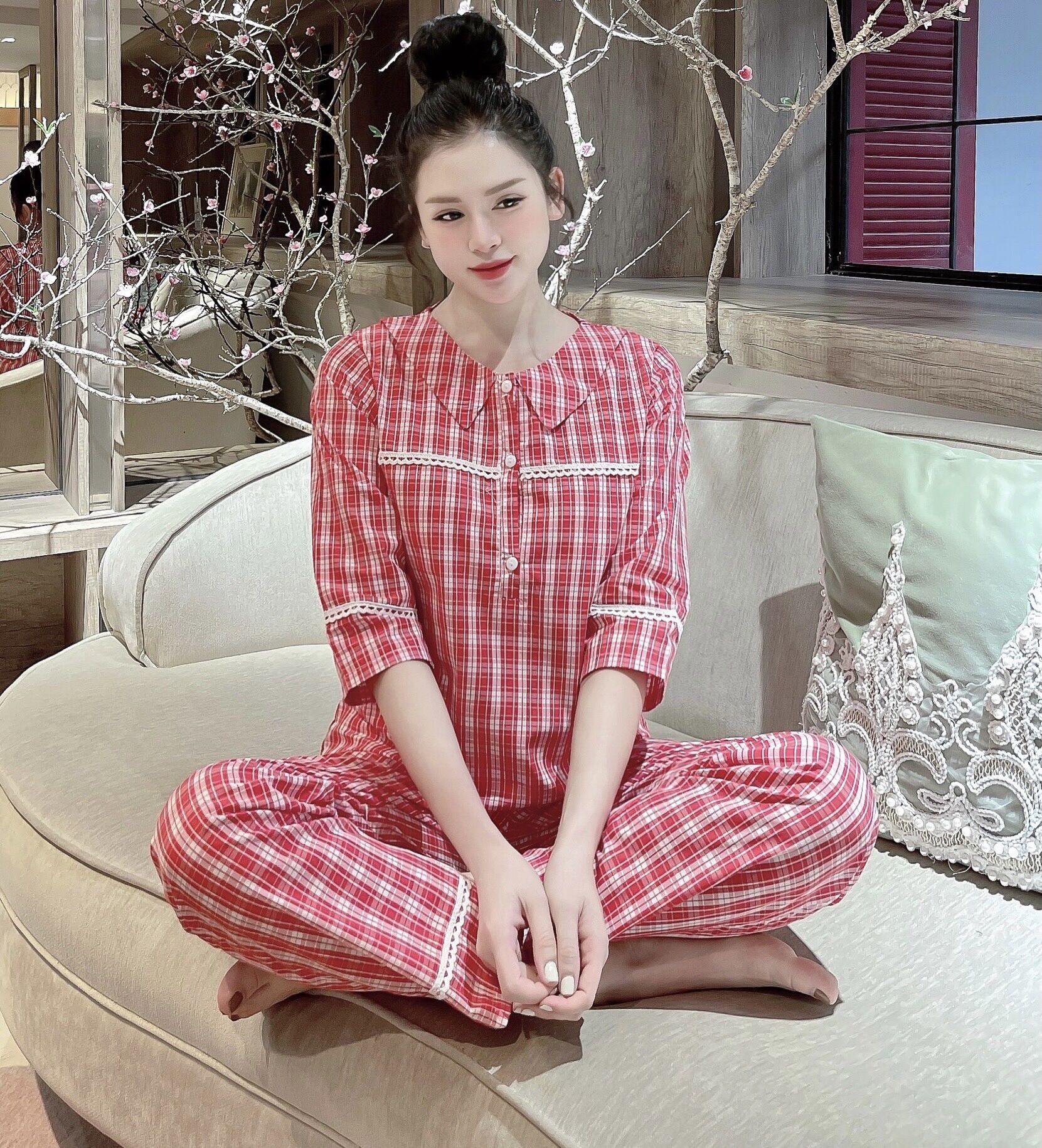 Đồ bộ mặc nhà xinh chất kate hàn