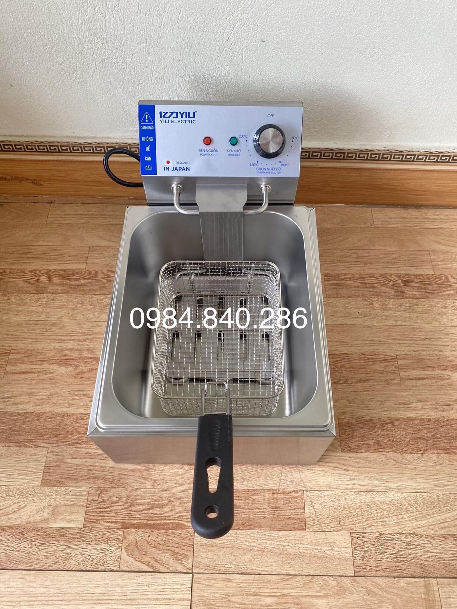 Bếp chiên nhúng điện Yili cao cấp Nhật Bản 6L