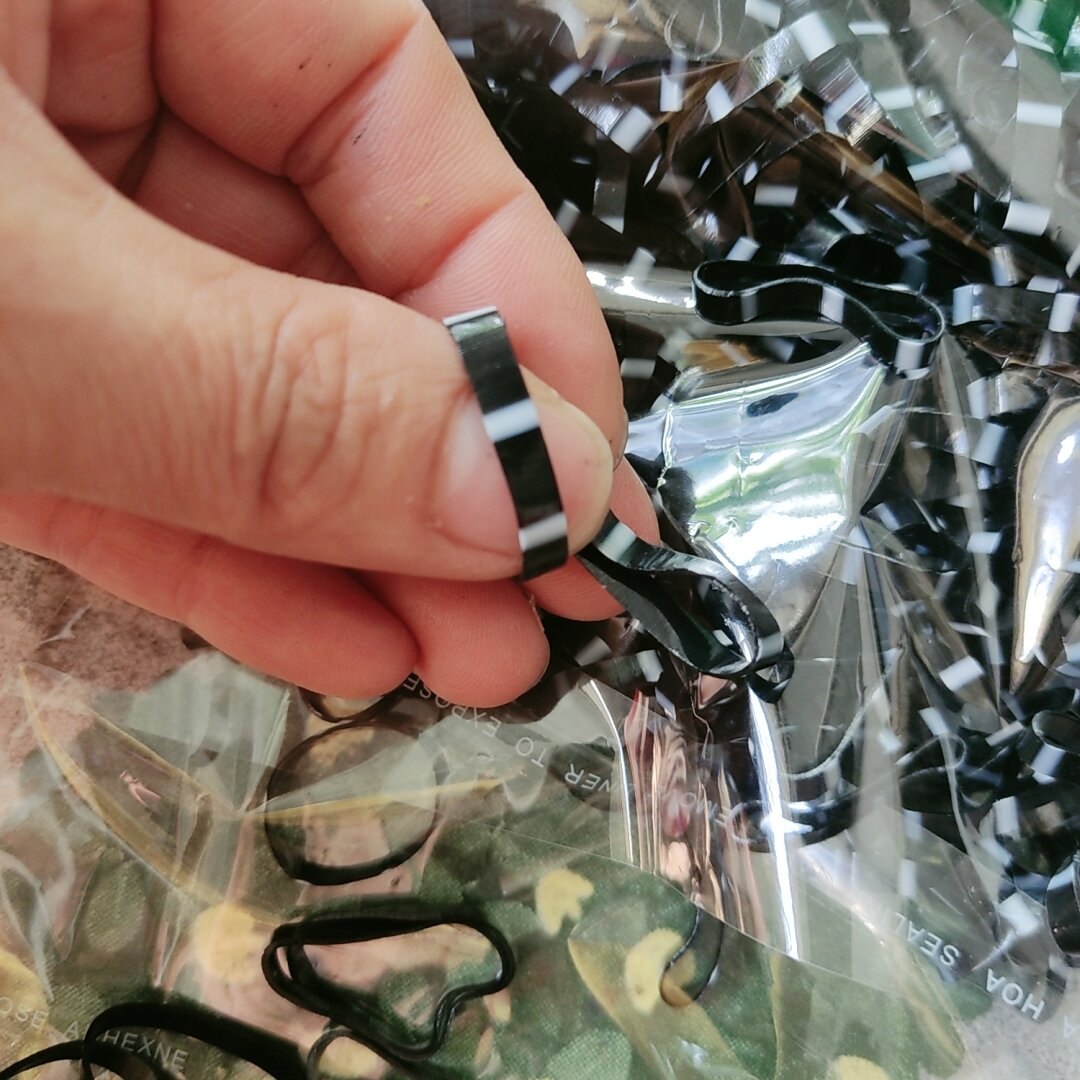 Thun cột tóc trong suốt,đen,nhiều màu siêu bền(50g)