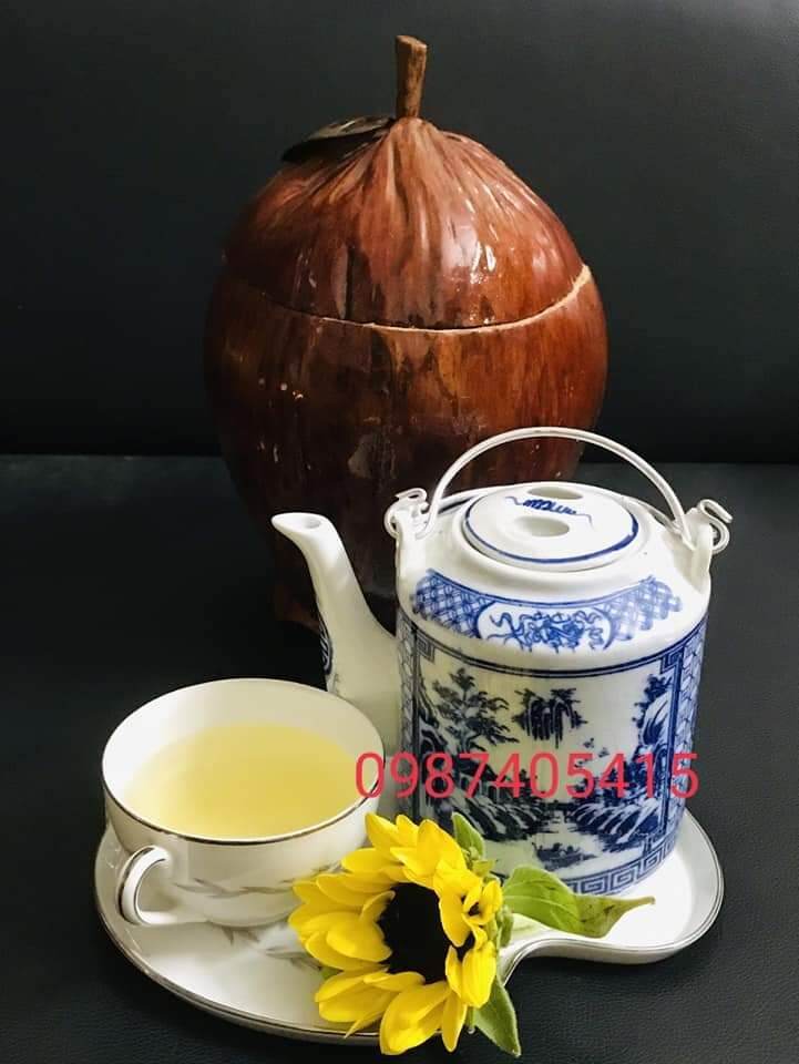 Bình ủ ấm trà trái dừa 1,2l không đế