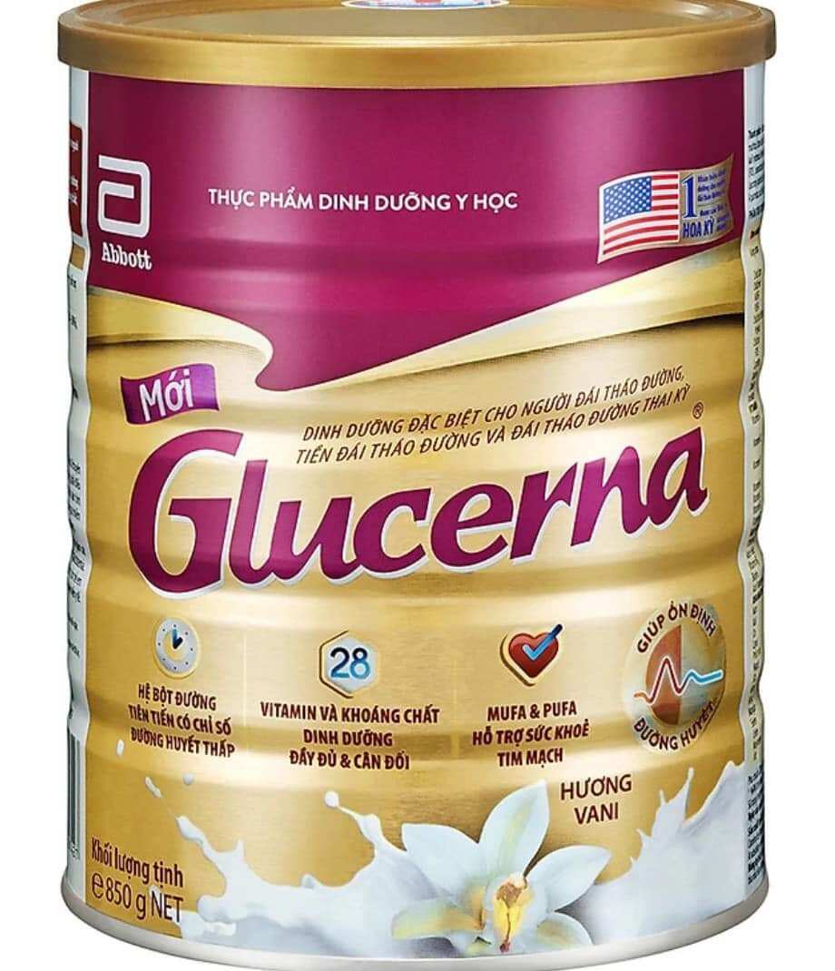 Sữa glucerna 850g dành cho người tiểu đường vị vanni date 4/2025