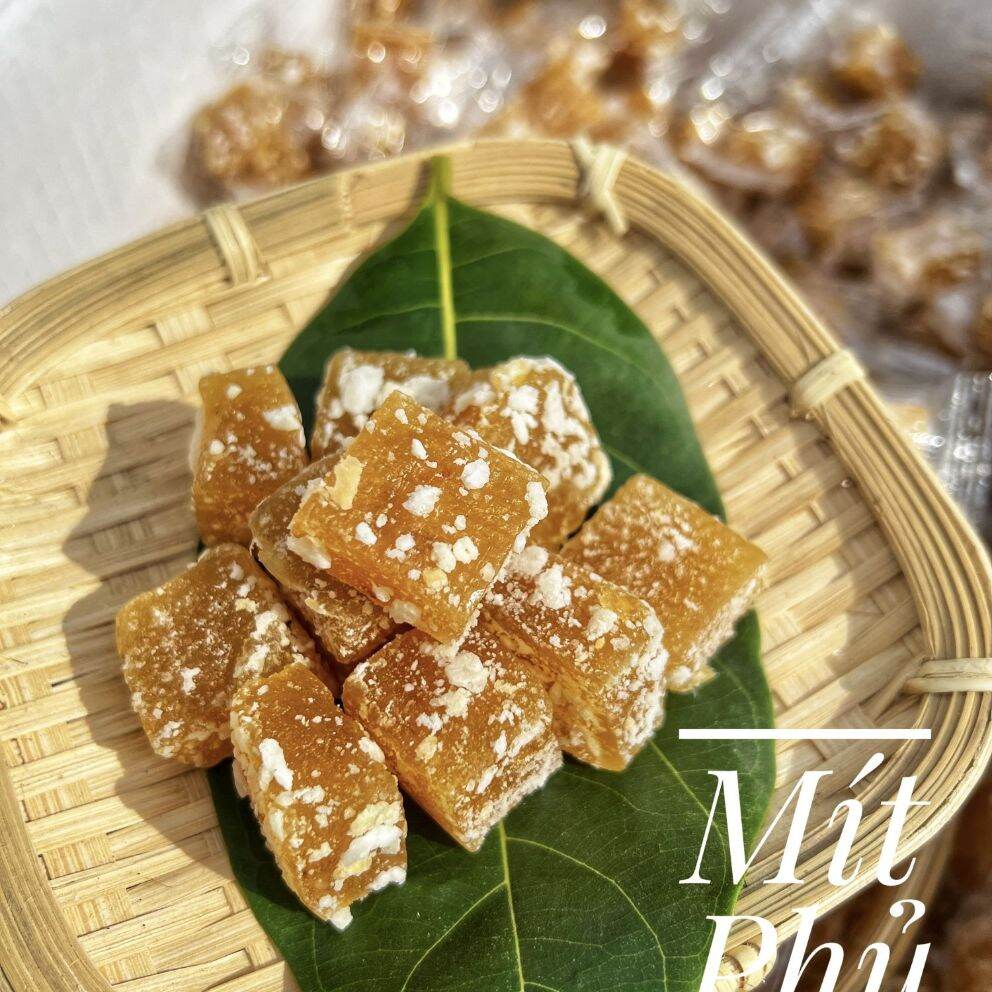 Mứt mít cơm dừa hoa tuyết dẻo viên 500g