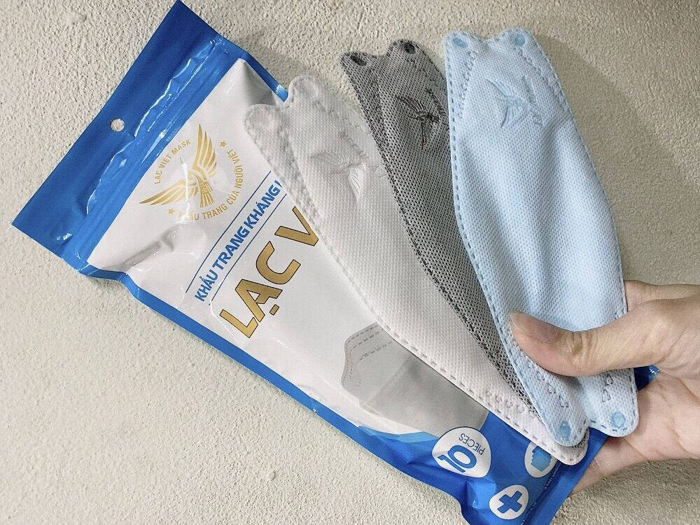 Set 50 chiếc (5 túi) khẩu trang Kf 94 Kháng khuẩn cao cấp