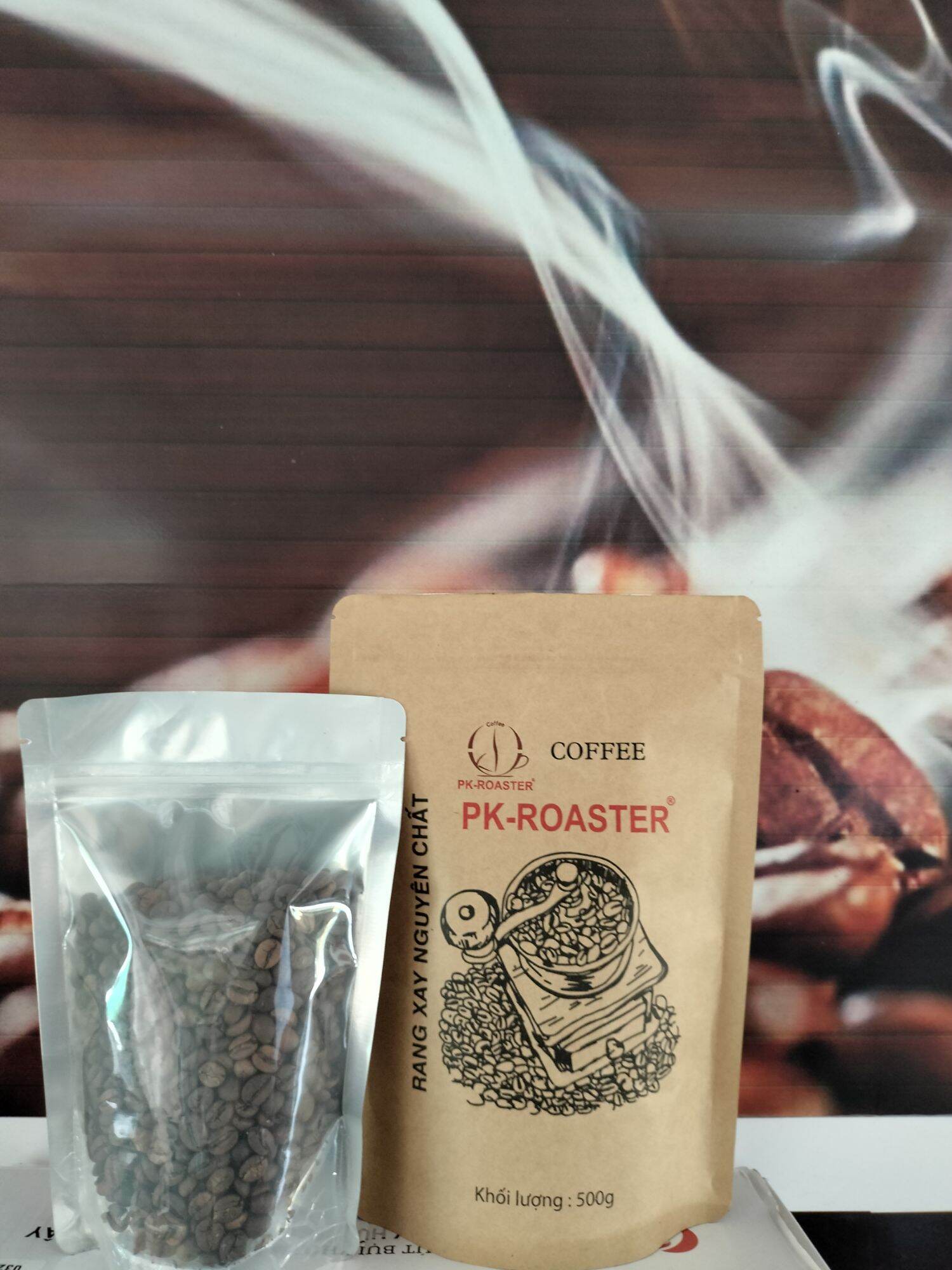 cà phê hạt,500g, (Robusta+culi+arabica)