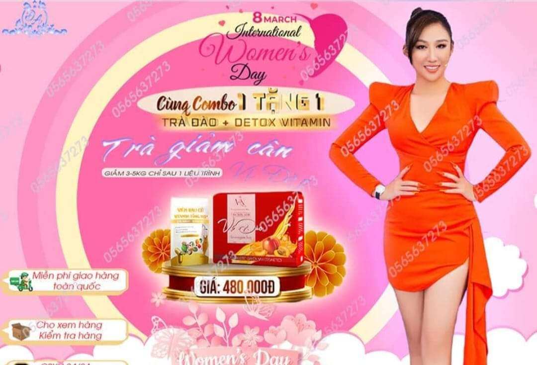 Trà đào giảm cân Đông Anh