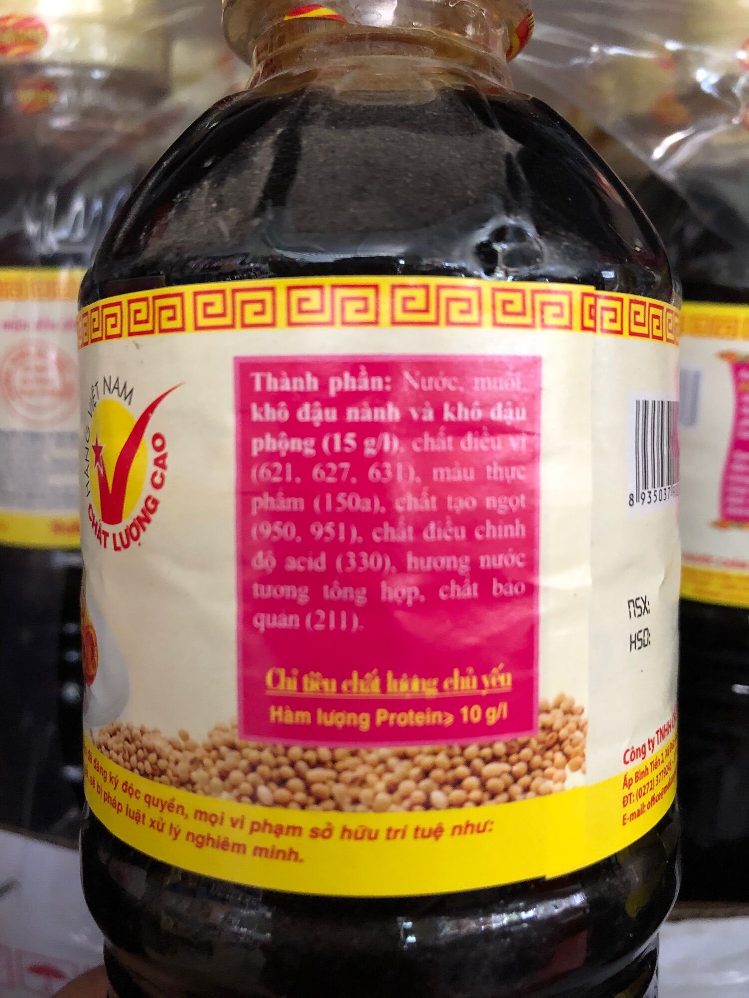 1 Chai nước tương Đầu bếp 480ml