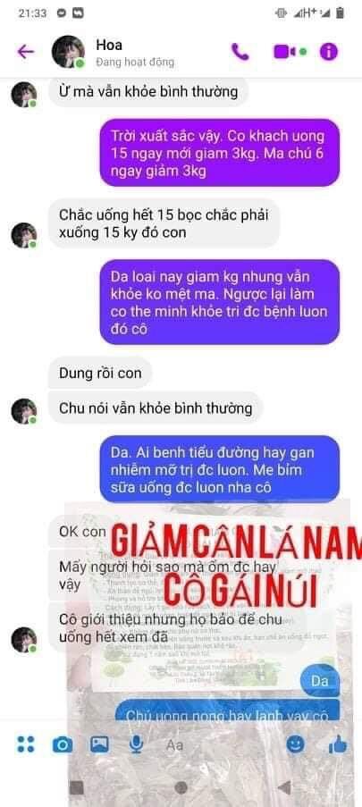Lá nam giảm cân cô gái núi