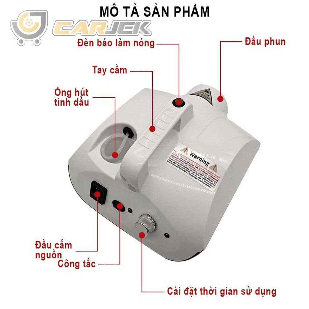 Máy khử mùi-diệt khuẩn nano bạc-công suất 1500w-phun khói kháng khuẩn cho xe hơi,văn phòng+tinh dầu khử khuẩn