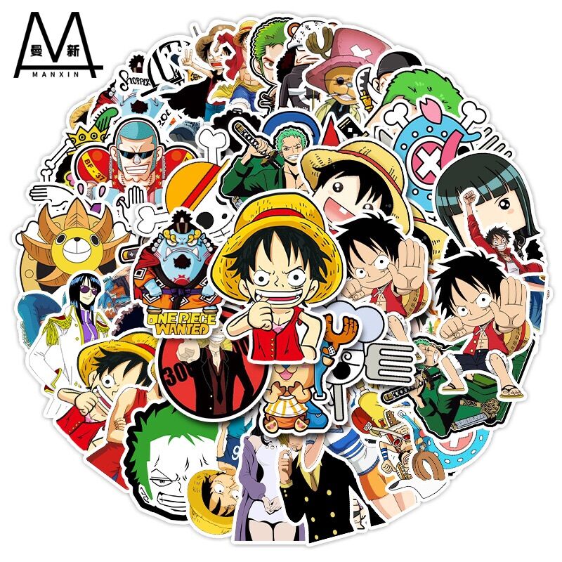 Set 50 sticker Luffy - One Piece chống nước
