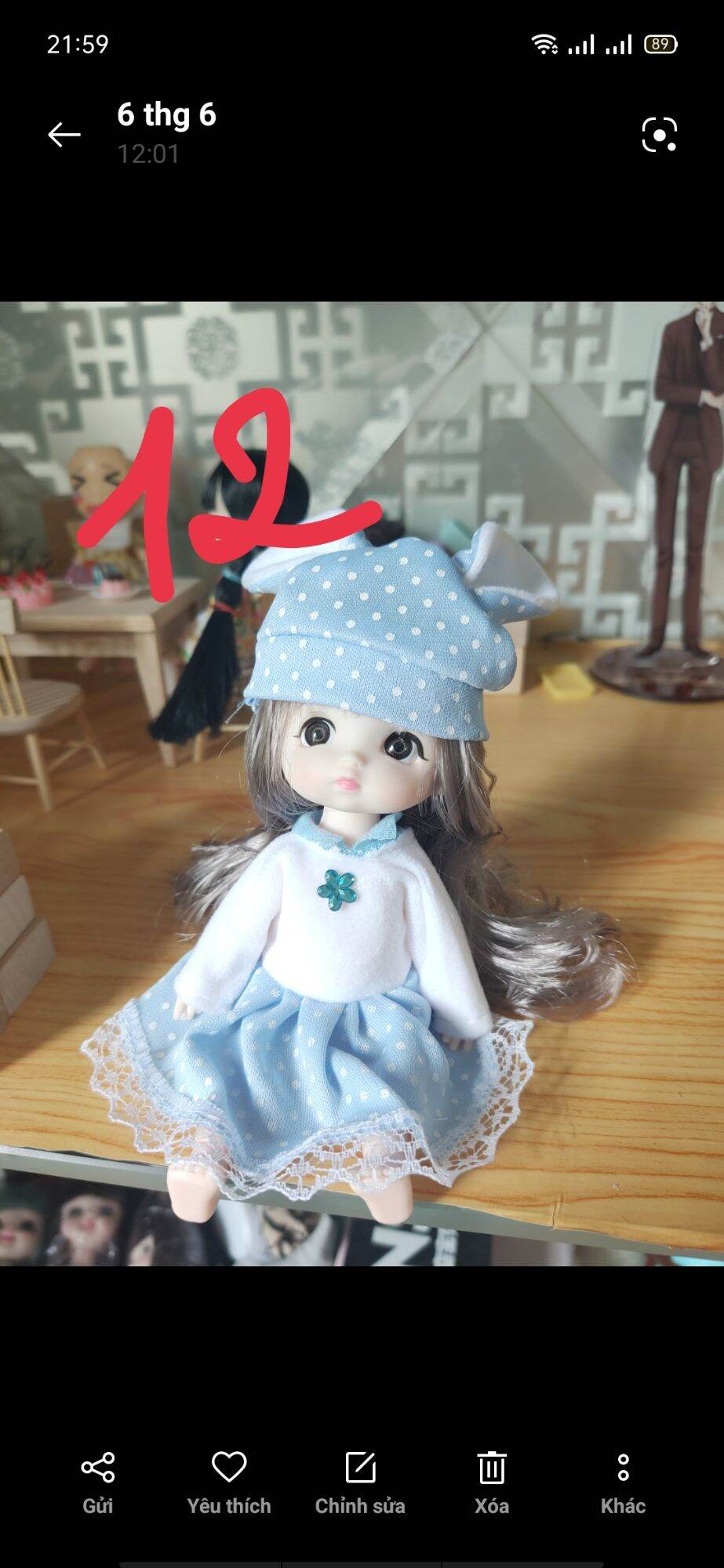 Quần áo búp bê 16cm - chỉ quần áo