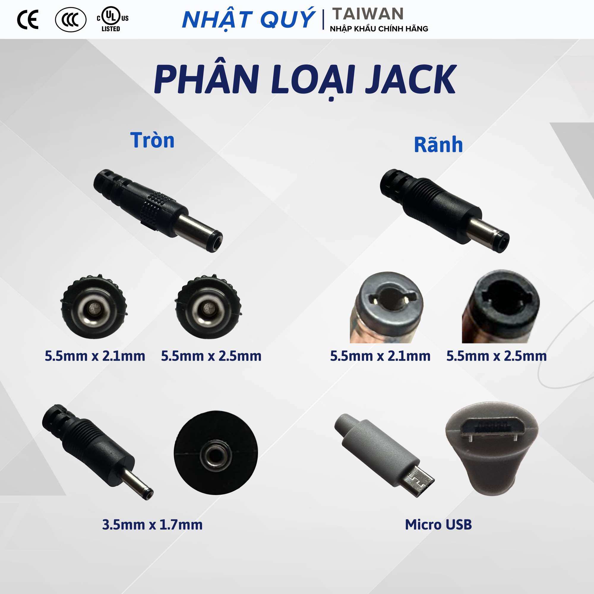 Nguồn Adapter 12v2.5a OEM - Jack 5.5mm x 2.5mm (rãnh) - Sạc 12v 2.5a cho camera,...