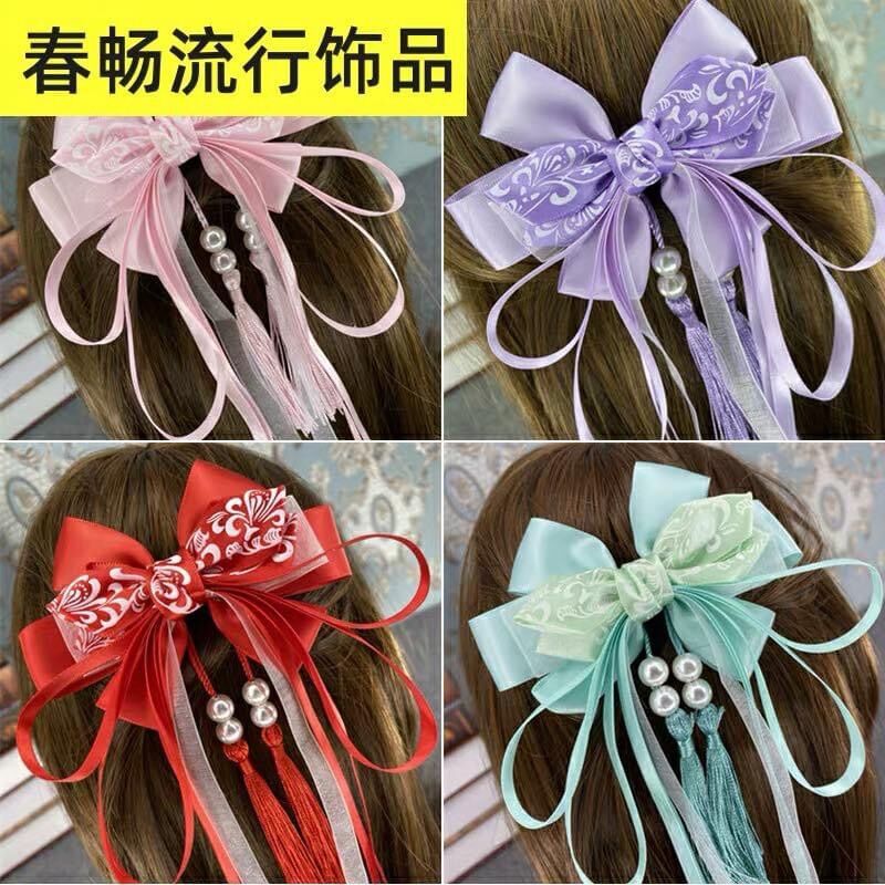 Kẹp tóc nơ cổ trang cách điệu