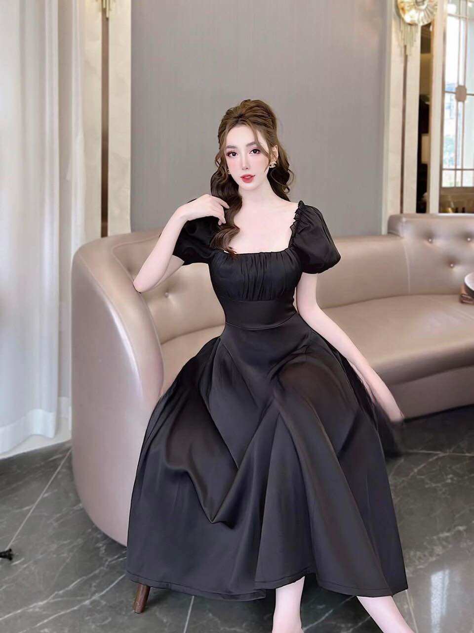 ( Đủ size 55-90ky) Đầm bigsize đi tiệc siêu xinh che bụng (1080)