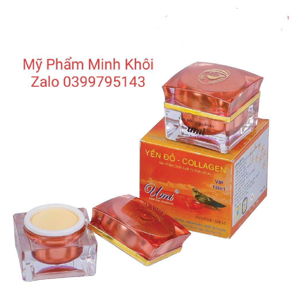 Kem Umi Yến Đỏ Trắng Da Ngừa Lão Hóa Tái - Tạo Da