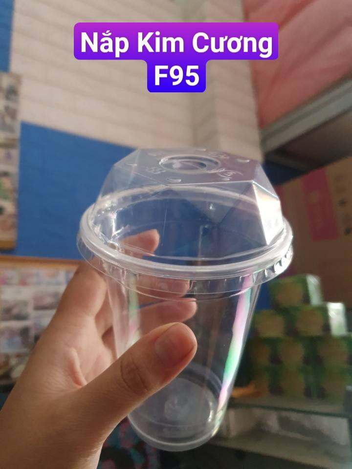 Lốc 50c Nắp nhựa ly dùng 1 lần, CHỈ CÓ NẮP. KH PHẢI đo miệng ly ở nhà để chọn kích thước đúng