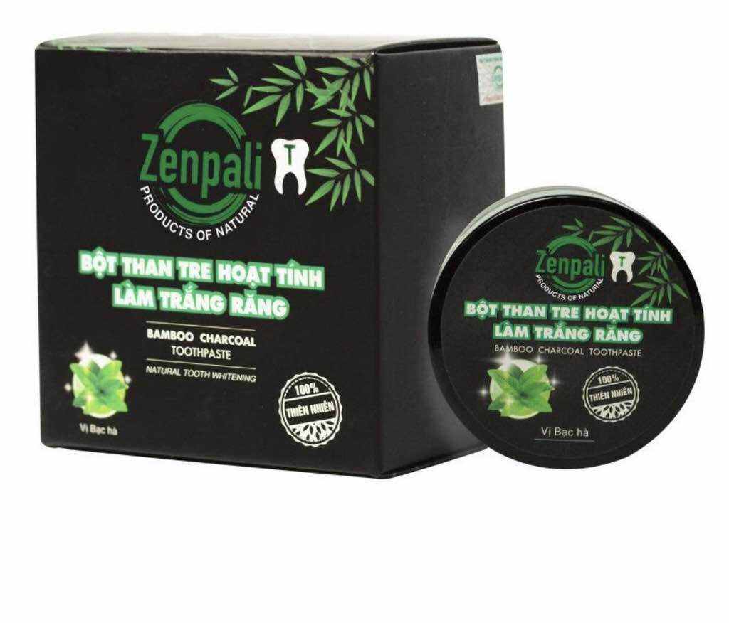 Bột than tre hoạt tính trắng răng Zenpali