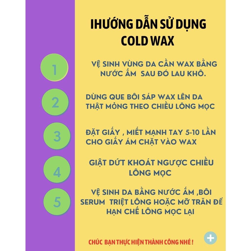 Combo giấy wax lông và que gạt