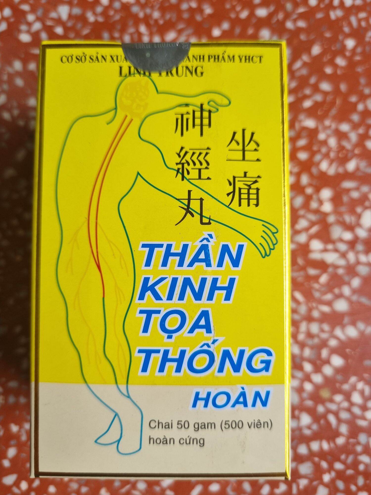 Thần kinh tọa thống hoàn - hộp 500 viên , linh trung - hổ trợ giảm đau nhức xương khớp, đau thắt lưng