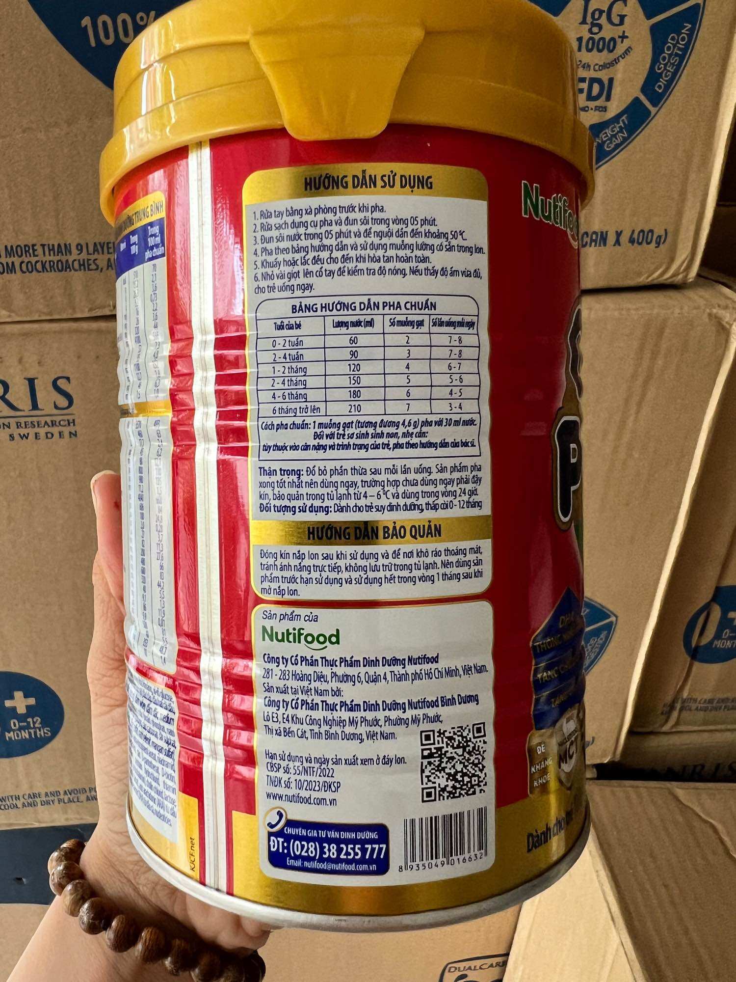 Sữa Grow Plus+ 350g của Nutifood (cho trẻ từ 0-12 tháng)