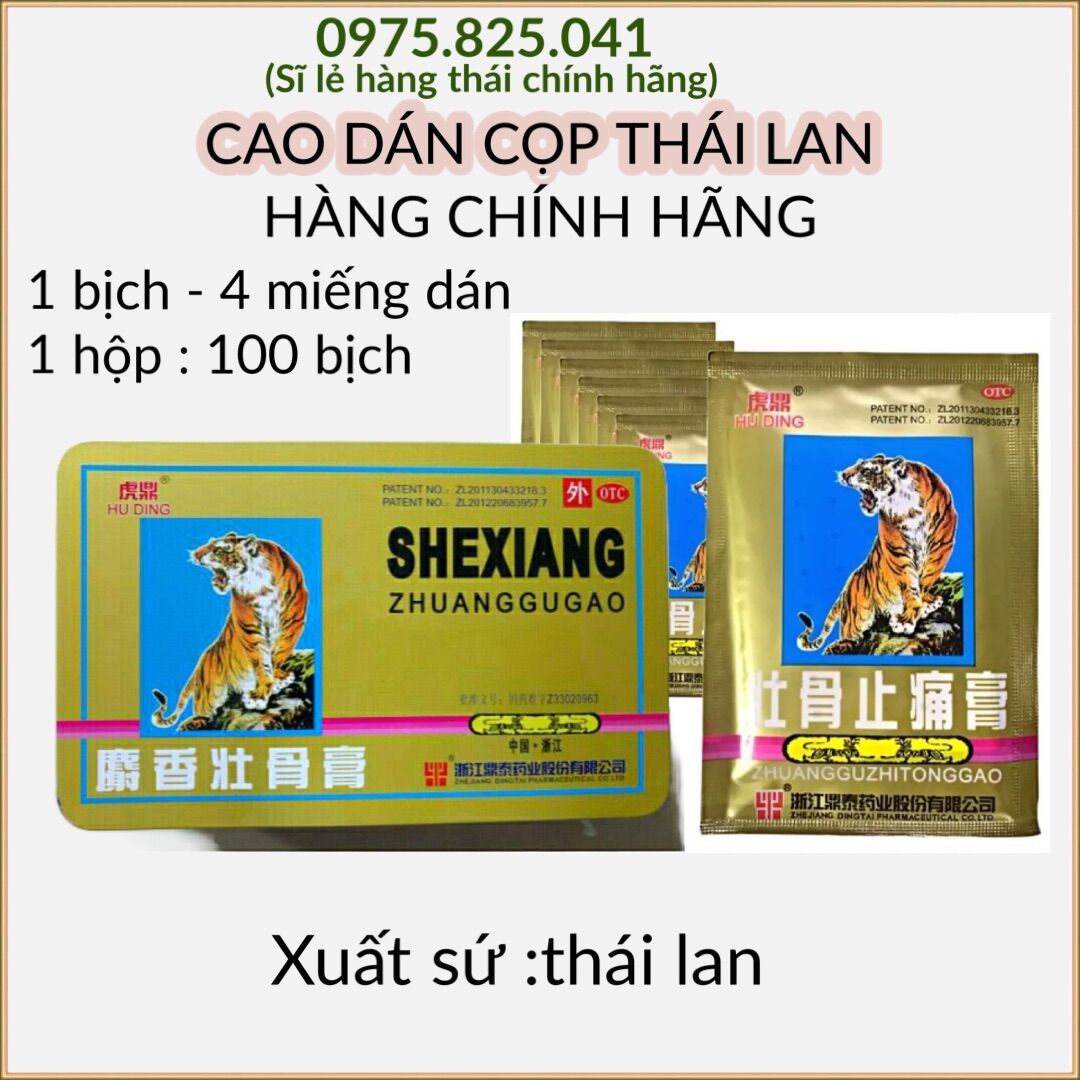 Cao dán cọp thái lan chính hãng, dán nhức mỏi