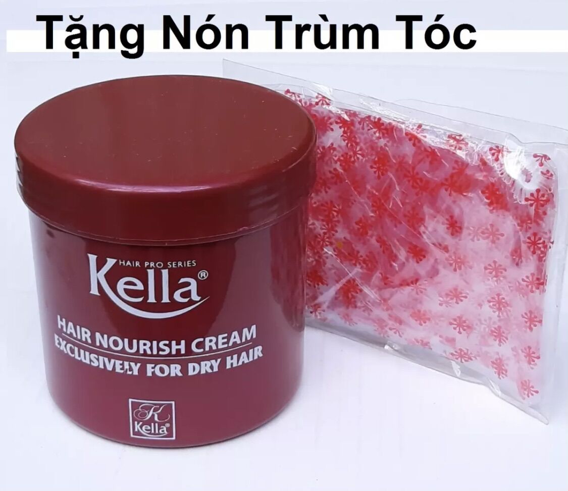 hấp dầu ủ tóc suôn mềm bóng tóc Kella 500ml nguyên liệu nhập khẩu từ Italy không có hóa chất độc hại ảnh hưởng đến sức khỏe người dùng tặng trùm đầu