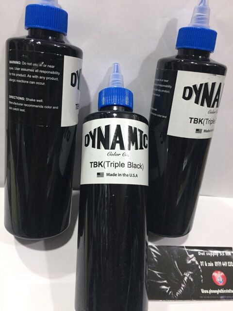 Mực xăm Dynamic Triple Black 8oz